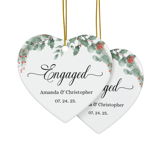 Personalized Engagement Ornament