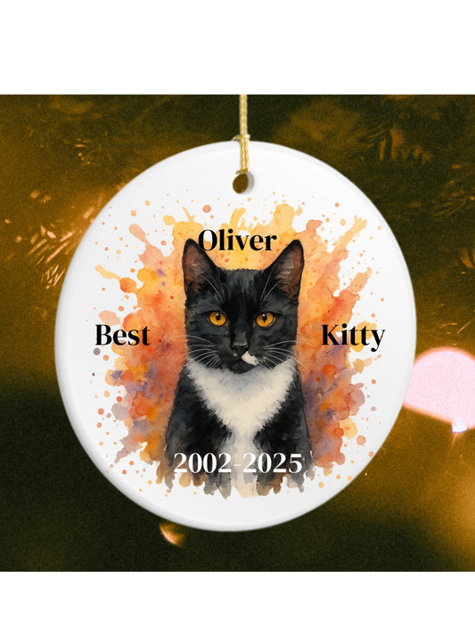 Watercolor Cat Portrait