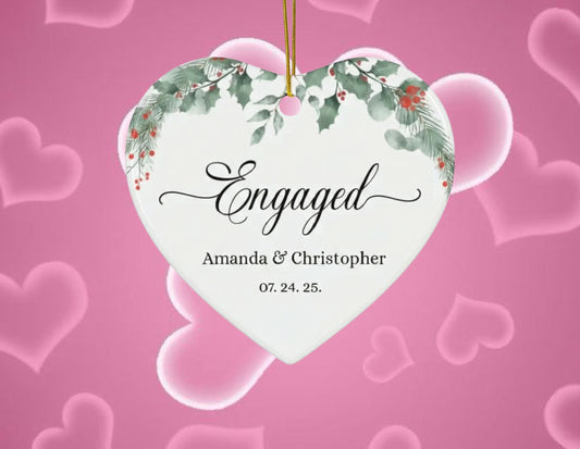 Personalized Engagement Ornament