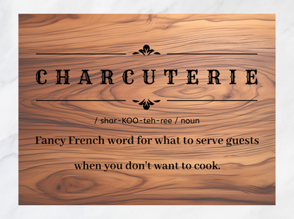 Comic Charcuterie Cutting Board