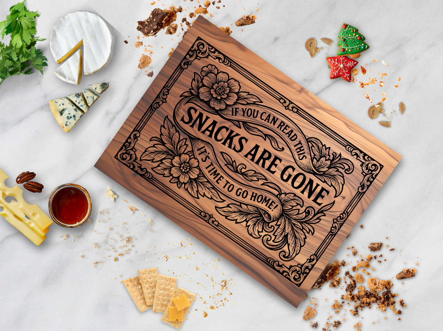 Comic Charcuterie Cutting Board