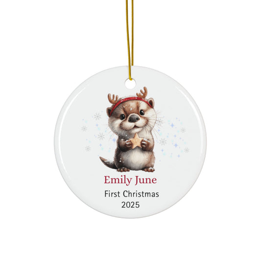 Personalized Otter Ornament