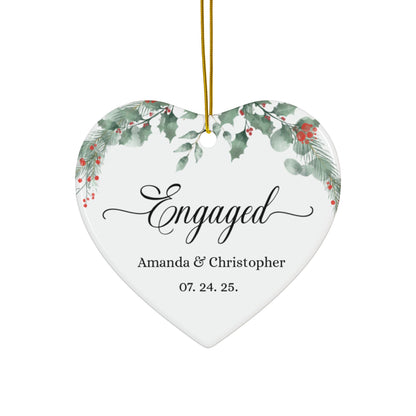 Personalized Engagement Ornament