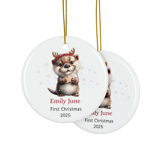 Personalized Otter Ornament