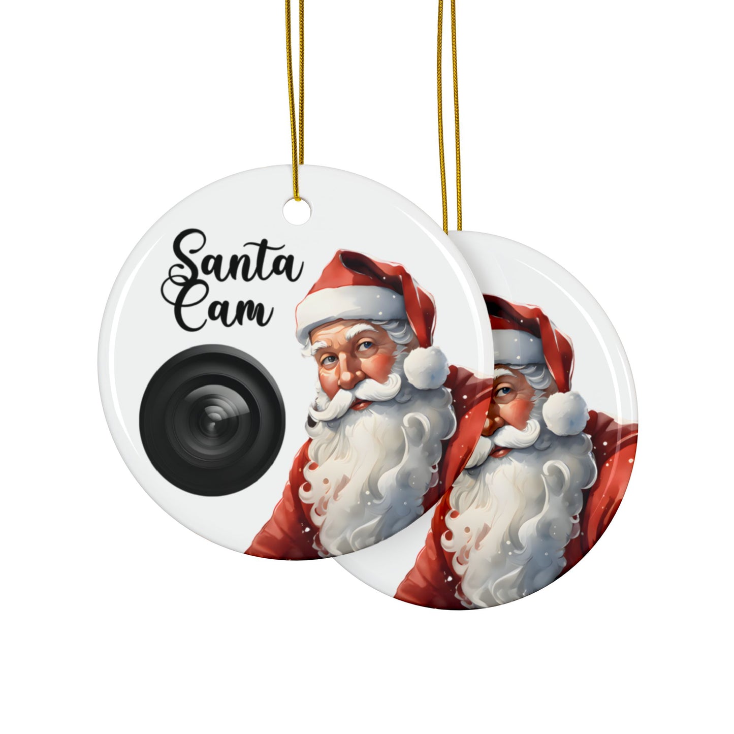 Santa Cam Child's Name  Ornament