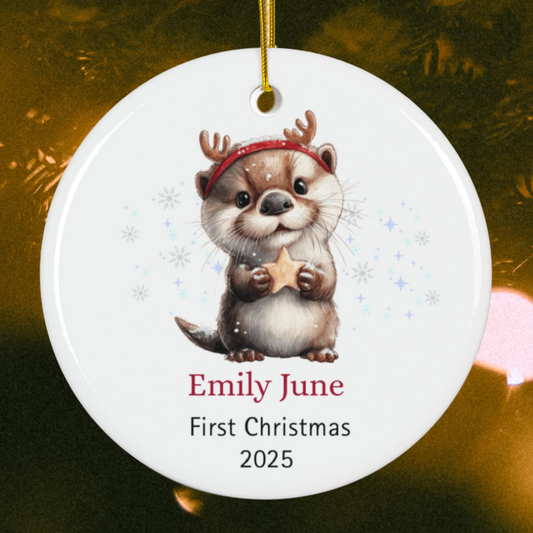 Personalized Otter Ornament