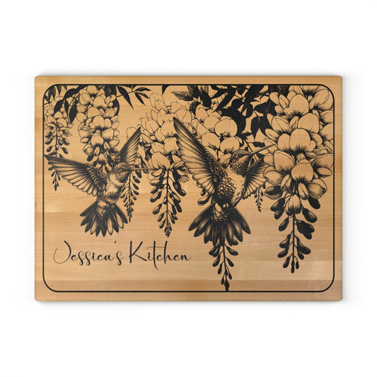 Personalized Hummingbird Cutting Board