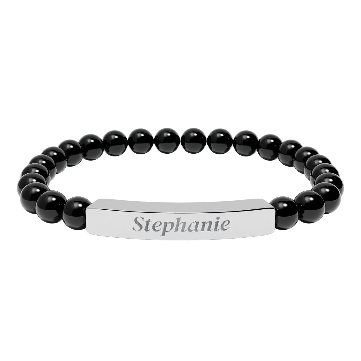 Personalized Onyx Bracelet