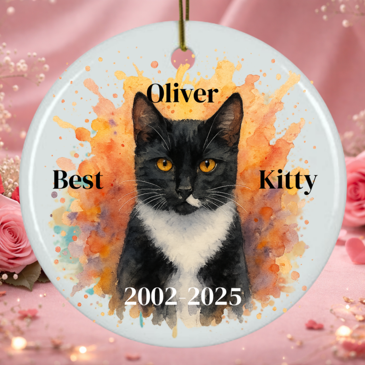 Watercolor Cat Portrait